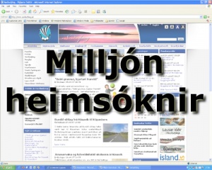 Milljón heimsóknir