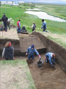 Frá starfi Fornleifaskóla barnanna