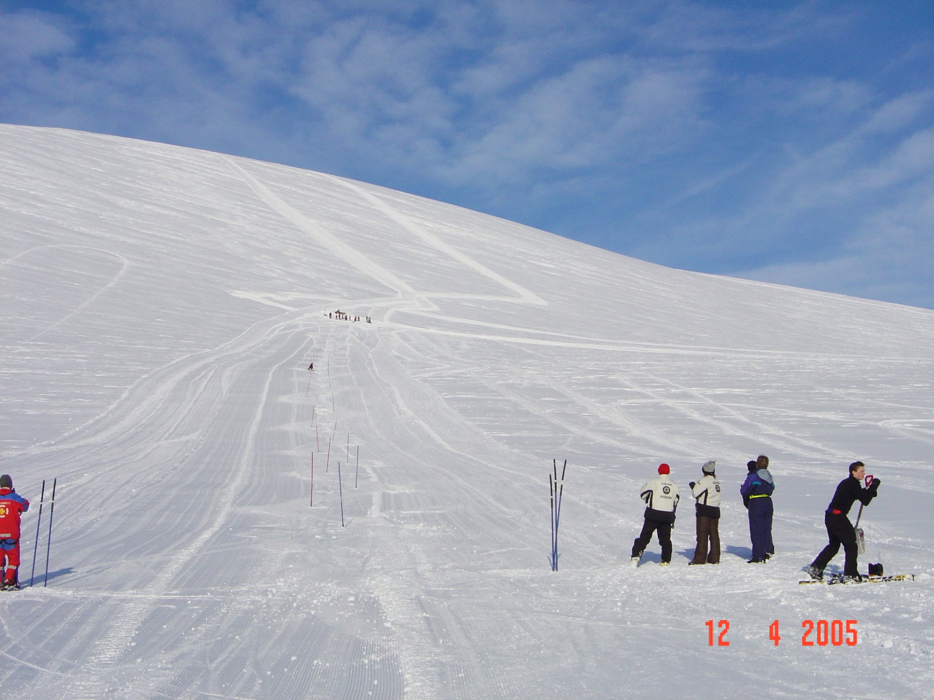 Mynd tekin 12. apríl 2005 sem sýnir nokkurn vegin núverandi skíðaland Norðurþings