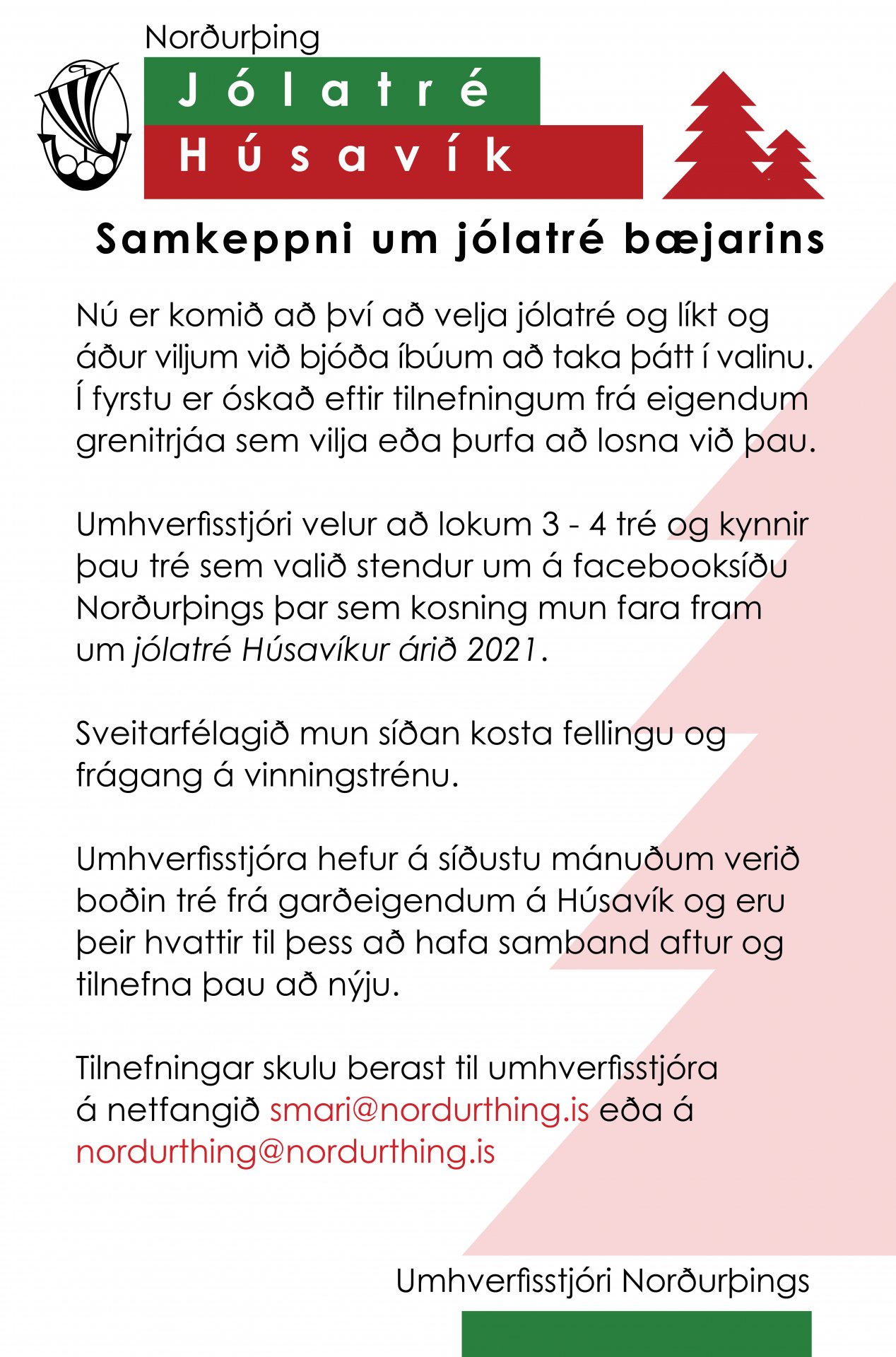 Jólatré á Húsavík 2021