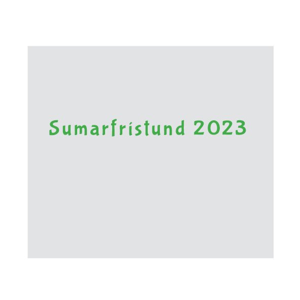Sumarfrístund á Húsavík 2023
