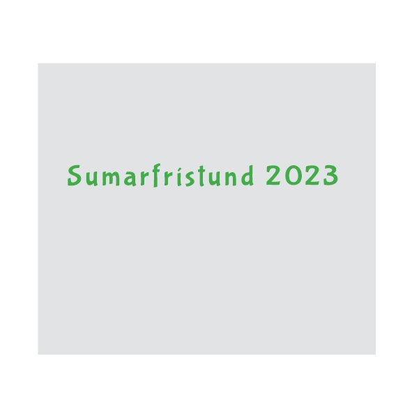 Sumarfrístund á Húsavík 2023