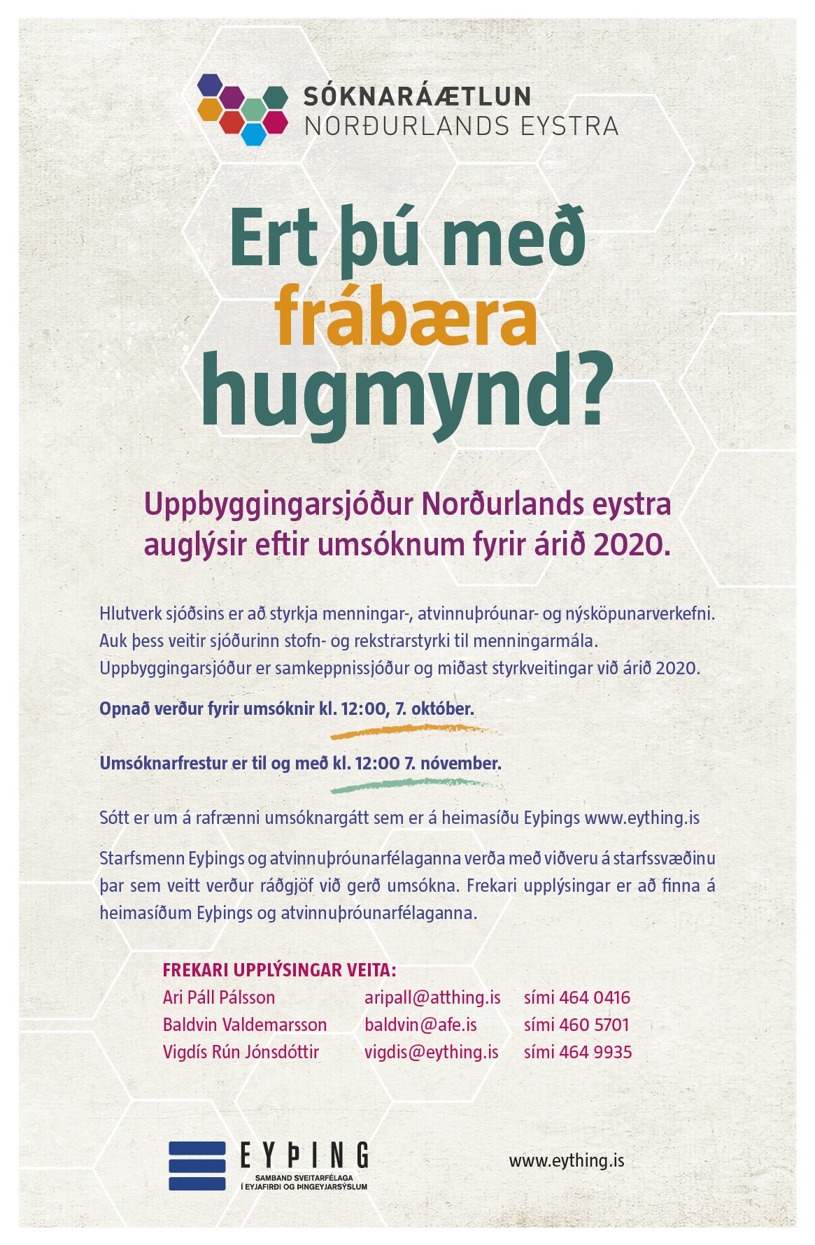 Ert þú með frábæra hugmynd?