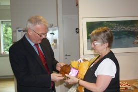 Bergur Elías Ágústsson og Margrét Schiöth