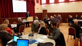 Gunnar Jóhannesson, formaður Norðurhjara heldur erindi