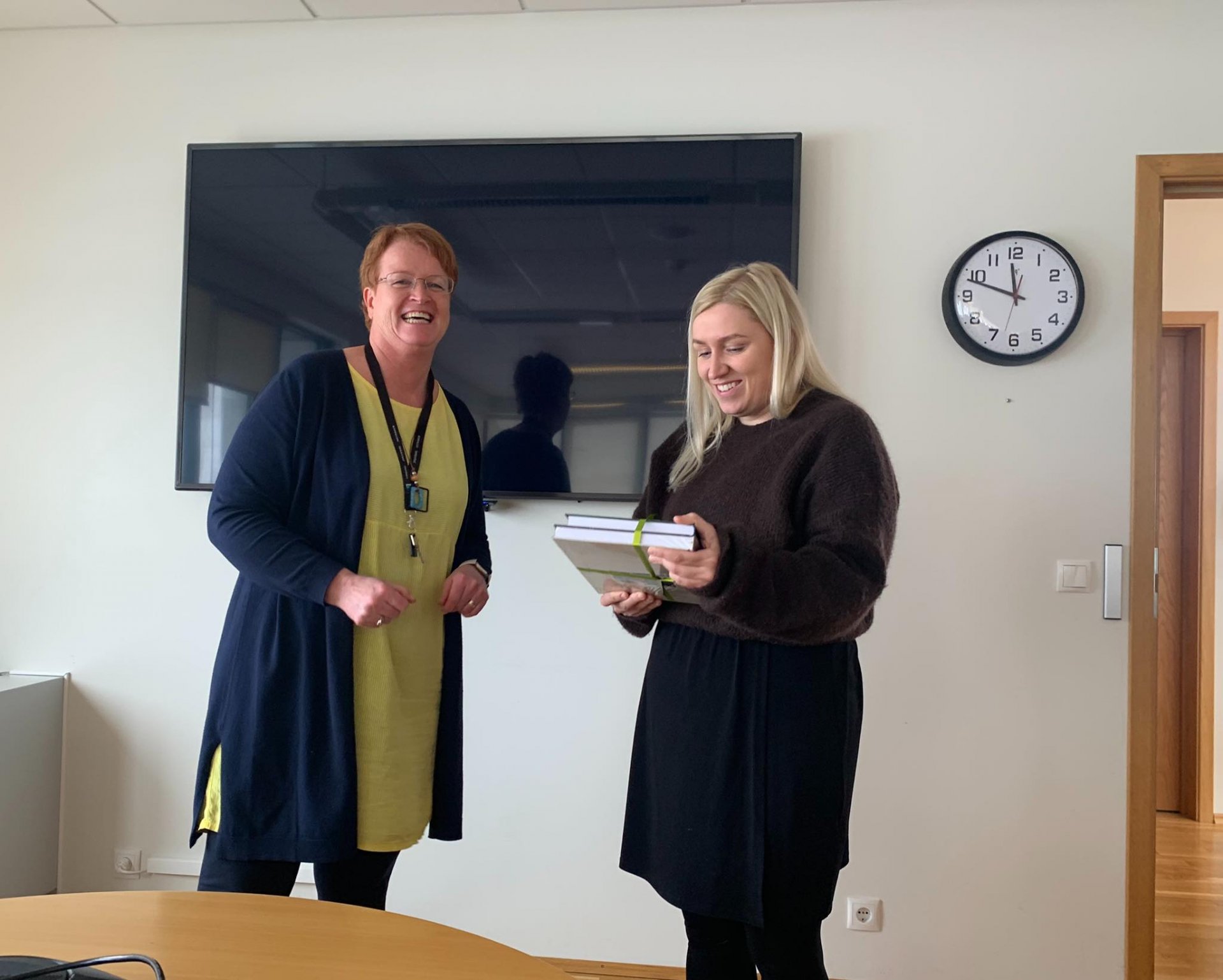 Katrín Sigurjónsdóttir sveitarstjóri Dalvíkurbyggðar og Berglind Jóna Þorláksdóttir skrifstofu-og sk…