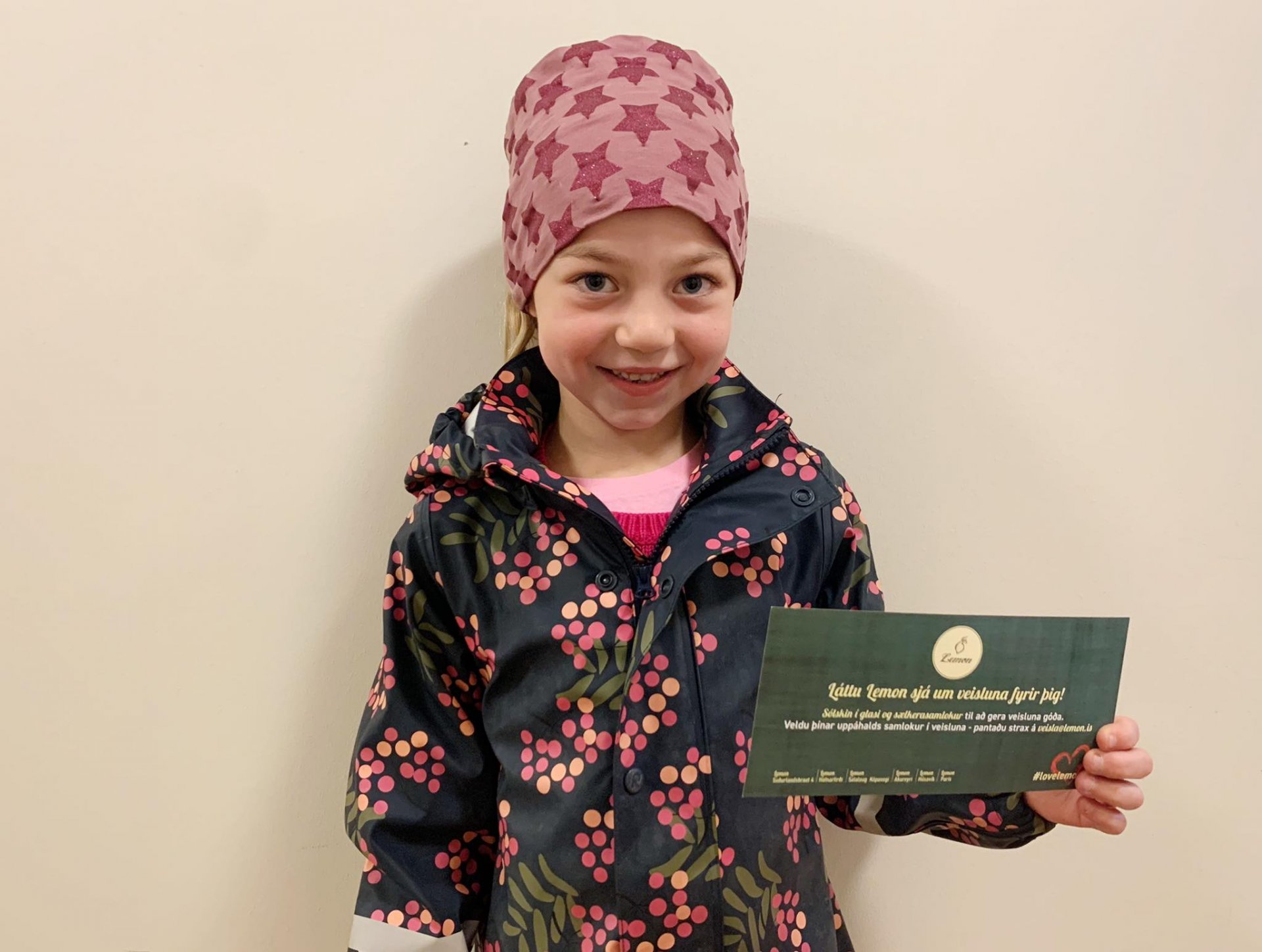 Kristín Birna með vinninginn