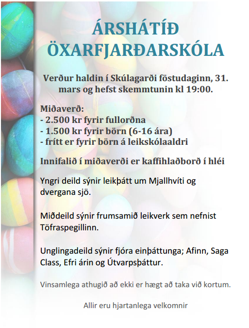 Árshátíð Öxarfjarðarskóla