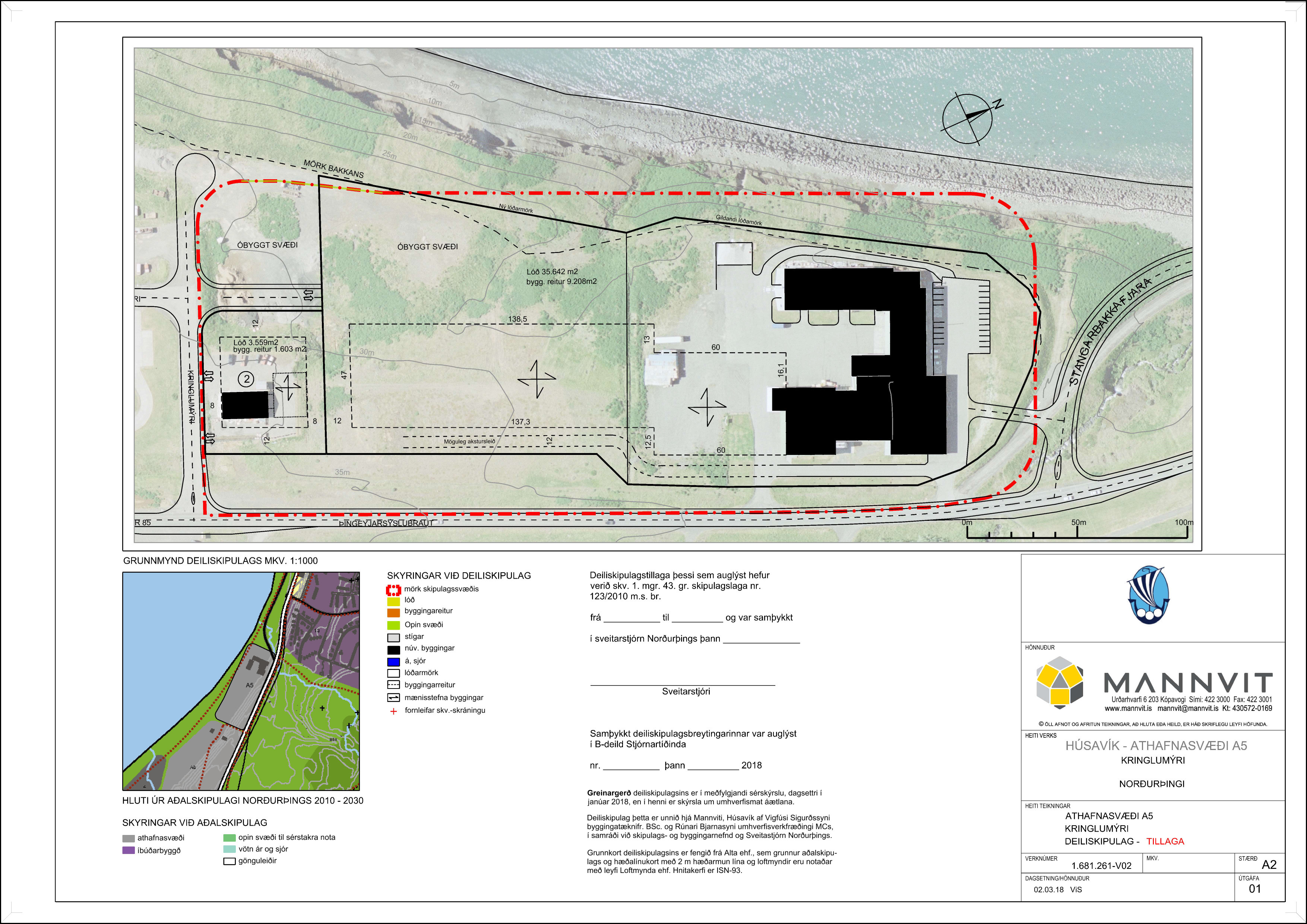 Tillaga að deiliskipulagi athafnasvæðis A5 – Kringlumýri á Húsavík