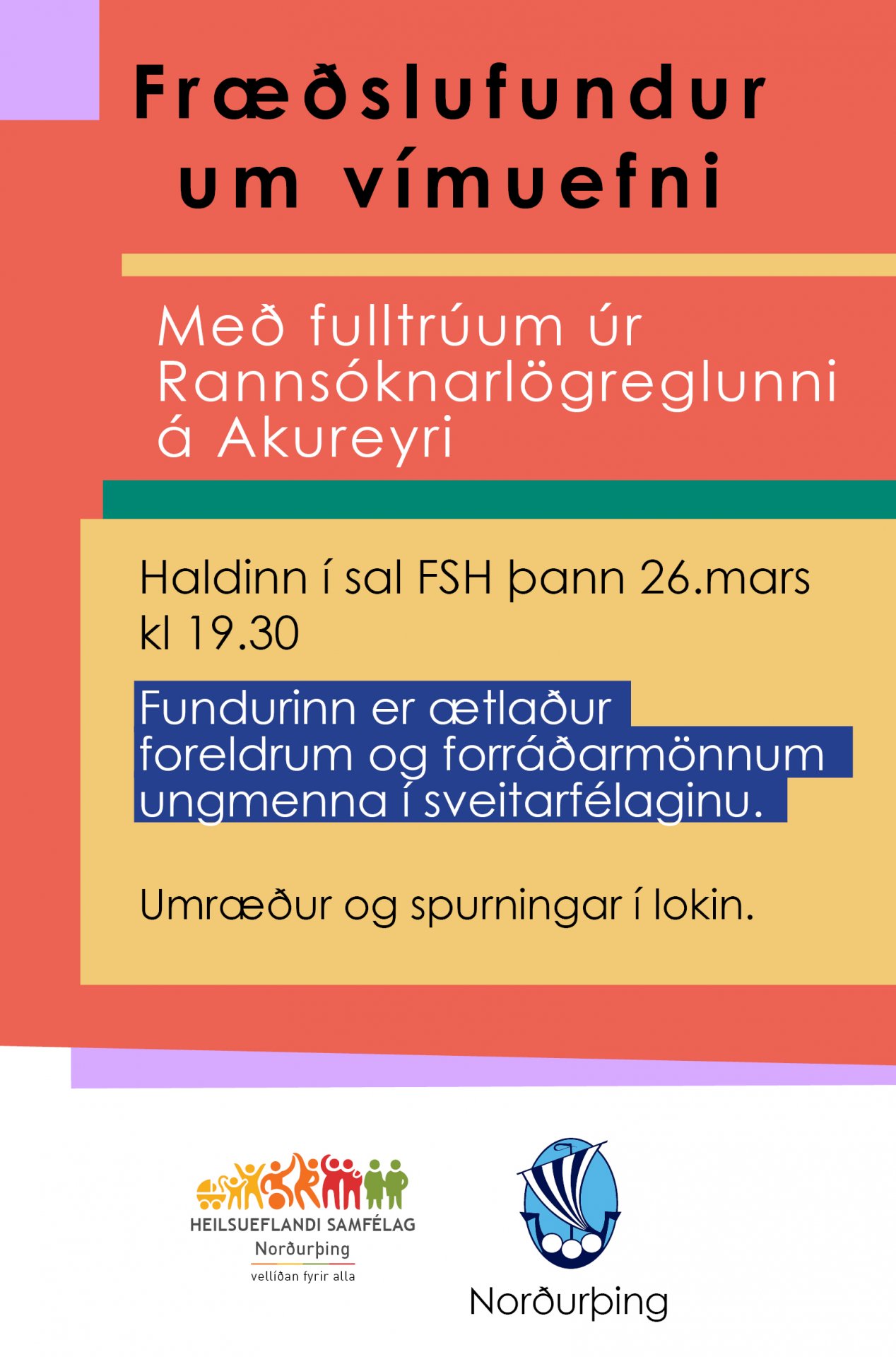 Fræðslufundur um vímuefni