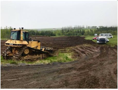 Framkvæmdir á tjaldsvæðinu á Húsavík