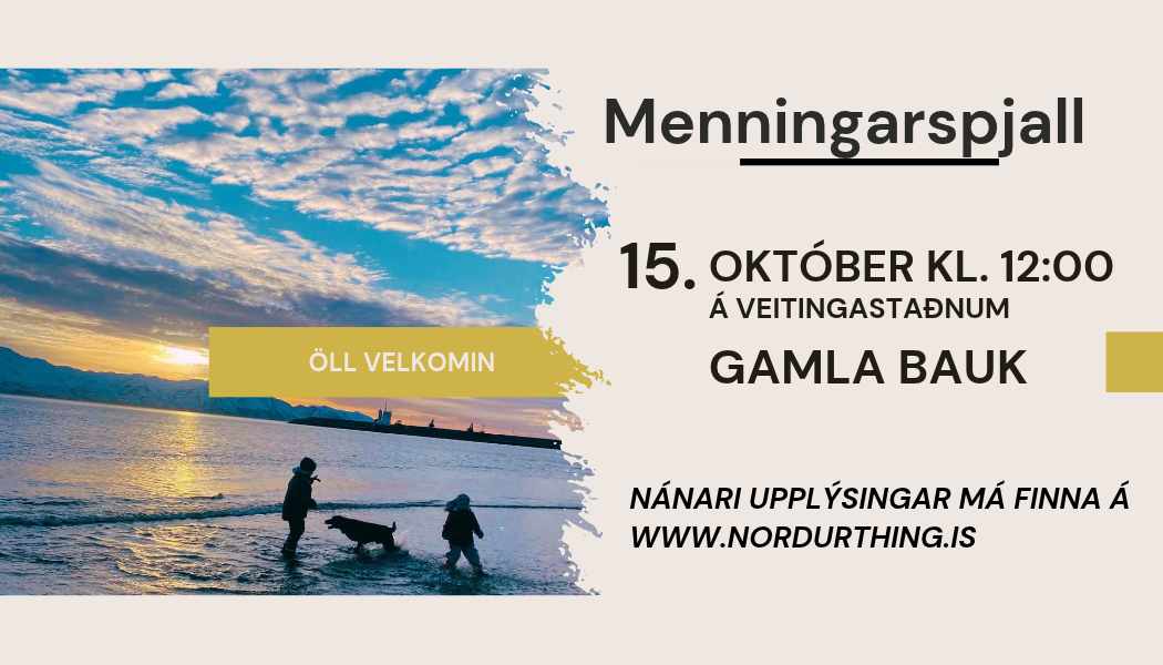 Menningarspjall fimmtudaginn 15.október