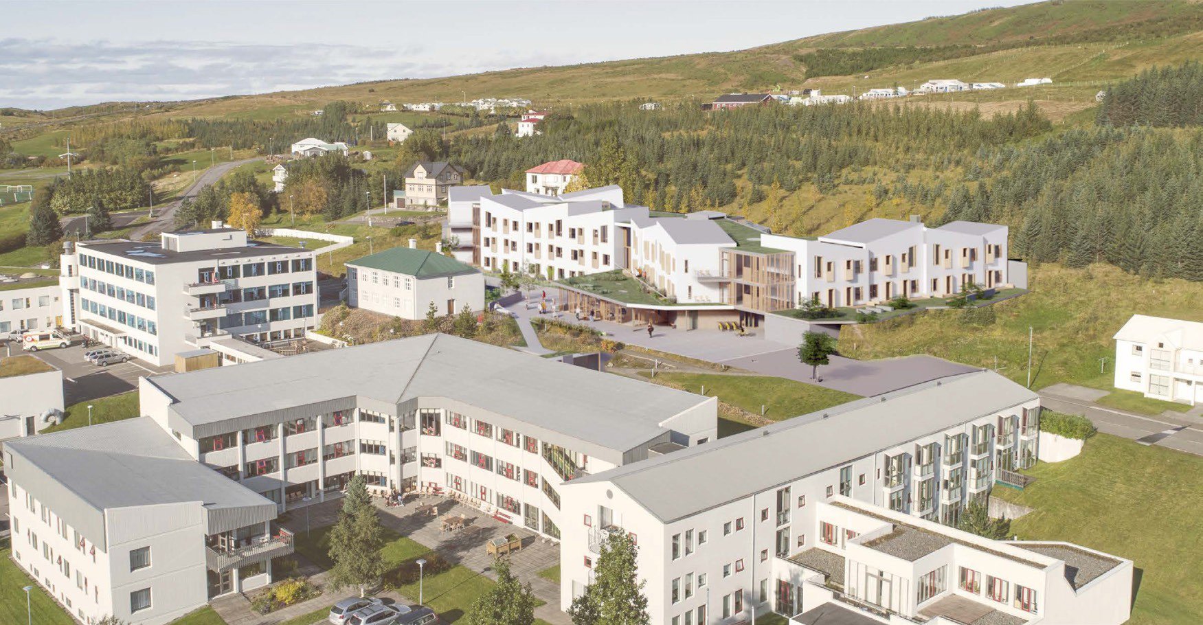 Mynd af vinningstillögu frá Arkís.