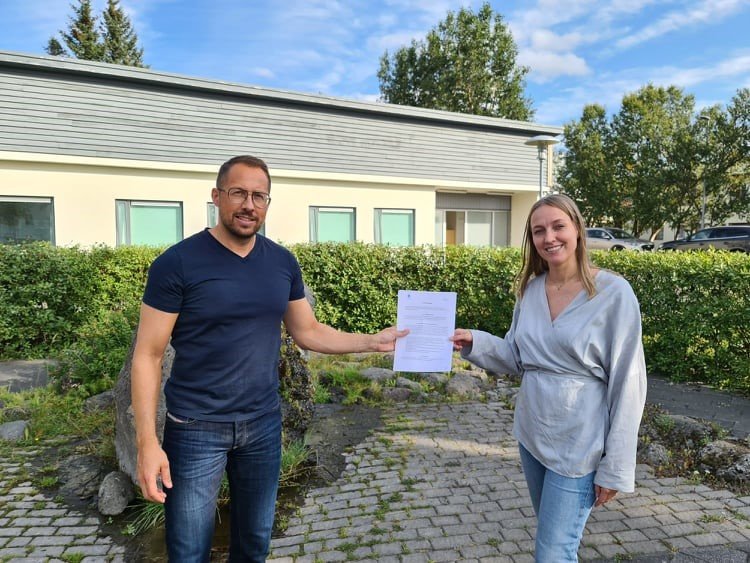 Kristján Þór sveitarstjóri Norðurþings og Eva Björk formaður stjórnar Húsavíkurstofu