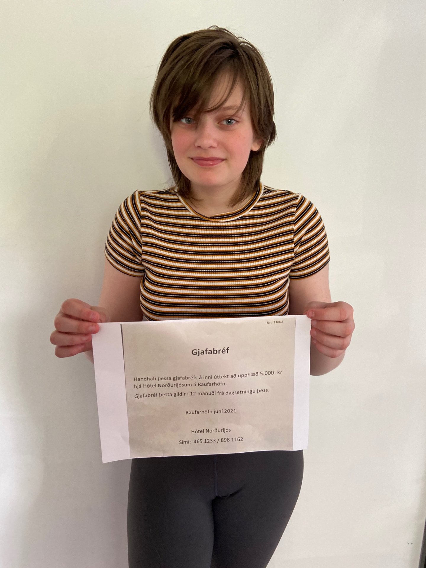 Hulda Rún Árnadóttir, sigurvegari ratleiksins