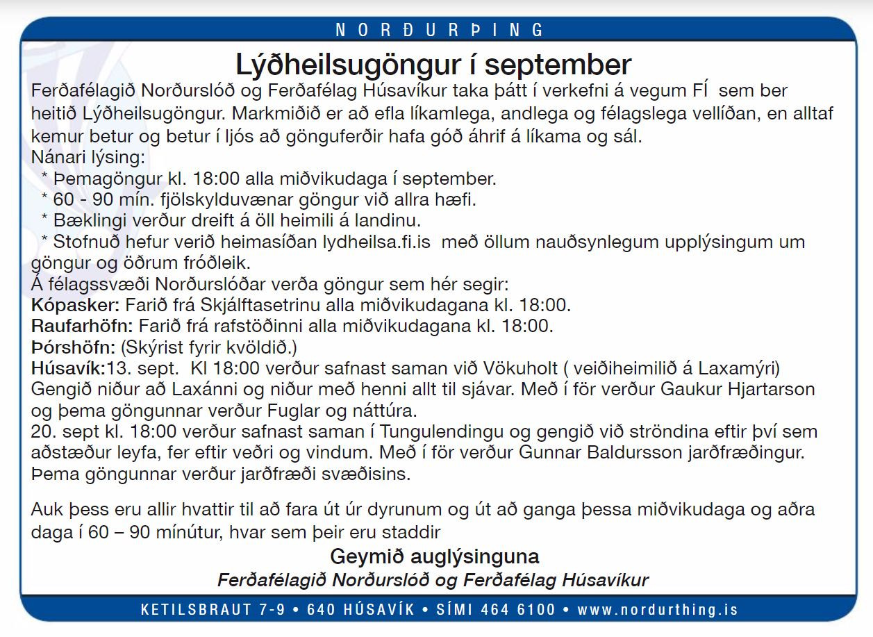 Lýðheilsugöngur - smellið á myndina til að sjá stærri útgáfu.