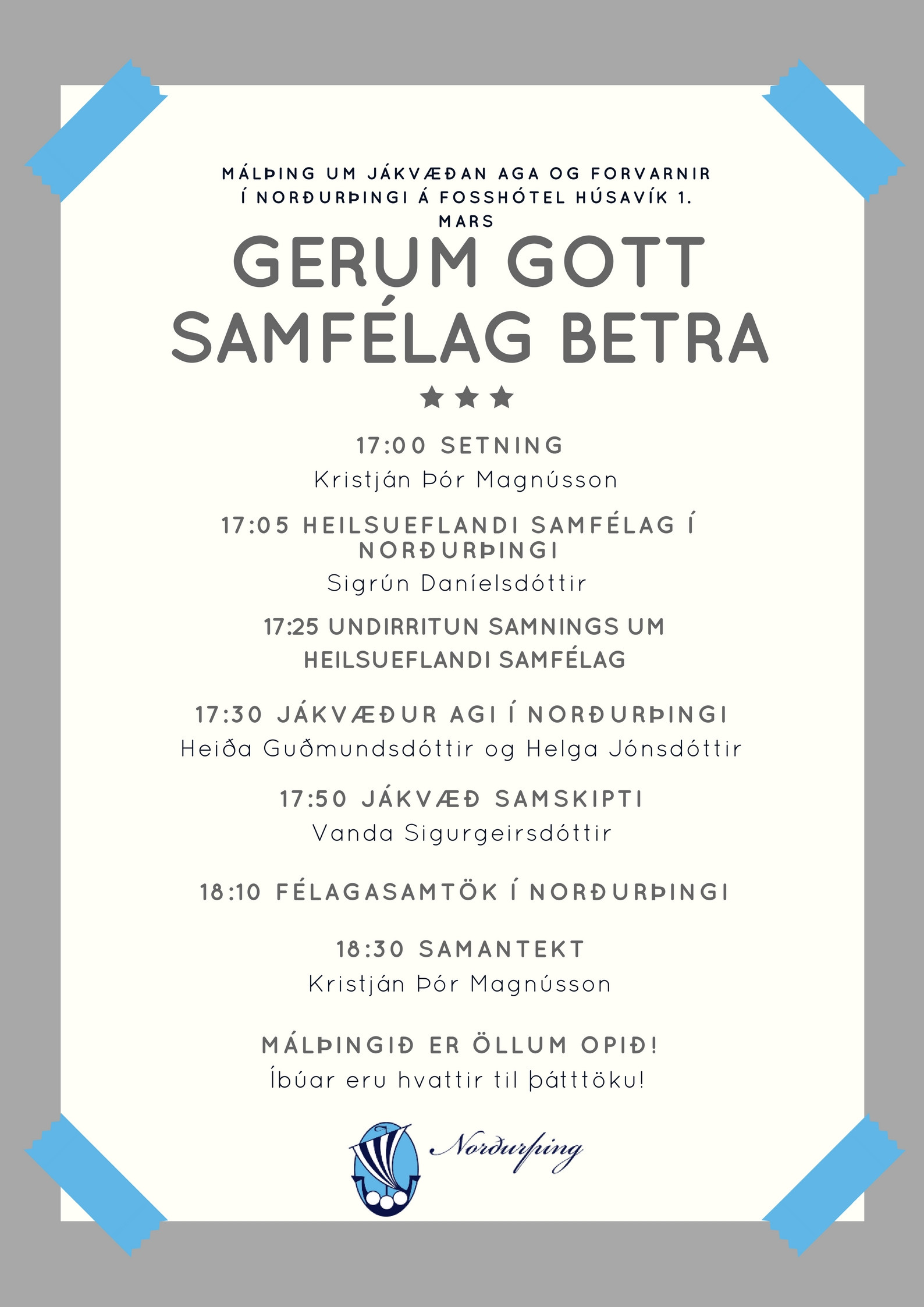 Gerum gott samfélag betra