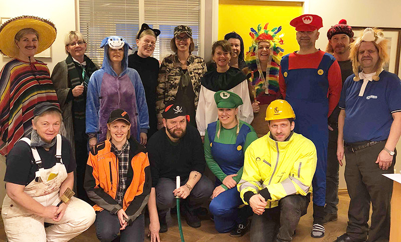 Hér má hluta af starfsfólki Stjórnsýsluhúss Norðurþings. 
Mynd - Árný Yrsa