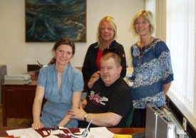 Starfsfólk þjónustumiðstöðvar