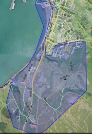 Mynd af því svæði sem verður straumlaust