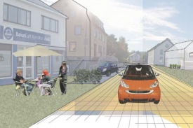 Séð suður Garðarsbraut