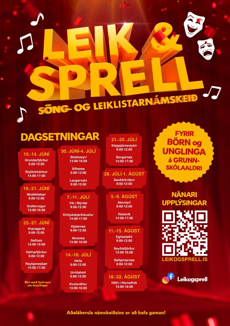 Leik og sprell á Húsavík í sumar