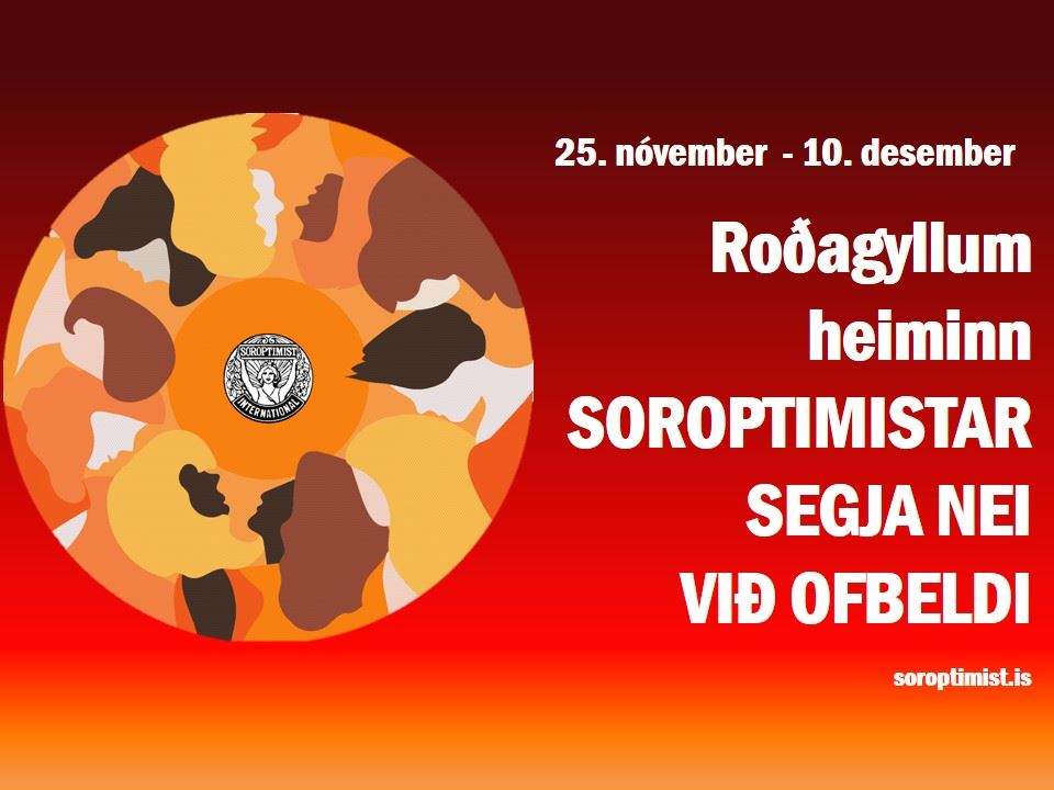 Roðagyllum heiminn: Átak Soroptimista gegn kynbundnu ofbeldi