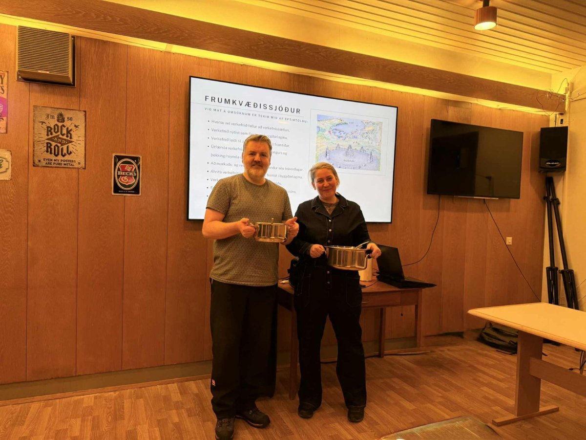 Einar Ingi Einarsson og Nanna Steina Höskuldsdóttir, verkefnastjórar.