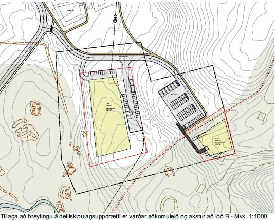 Tillaga að breytingu á deiliskipulagi verslunar- og þjónustusvæði V3 við golfvöllinn á Húsavík