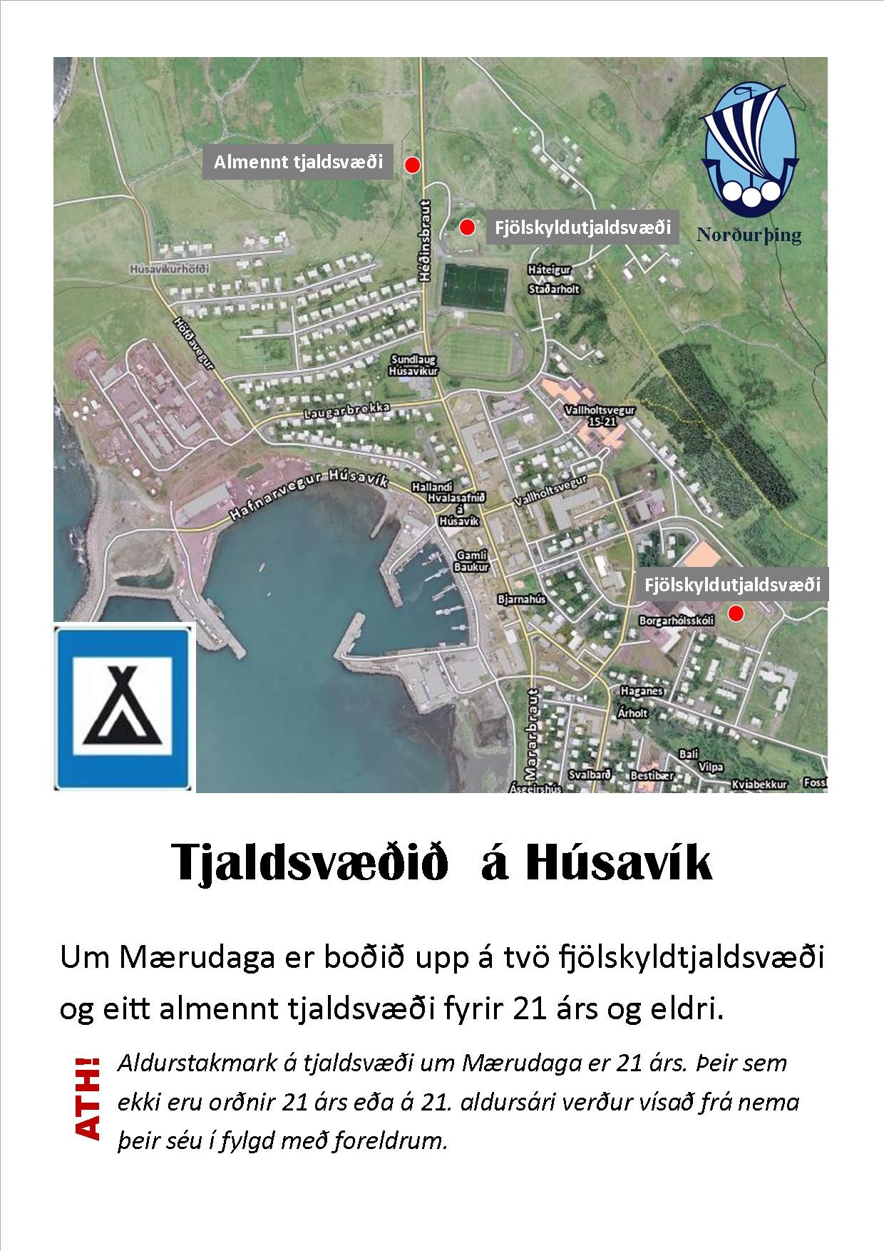 Tjaldsvæði um Mærudaga