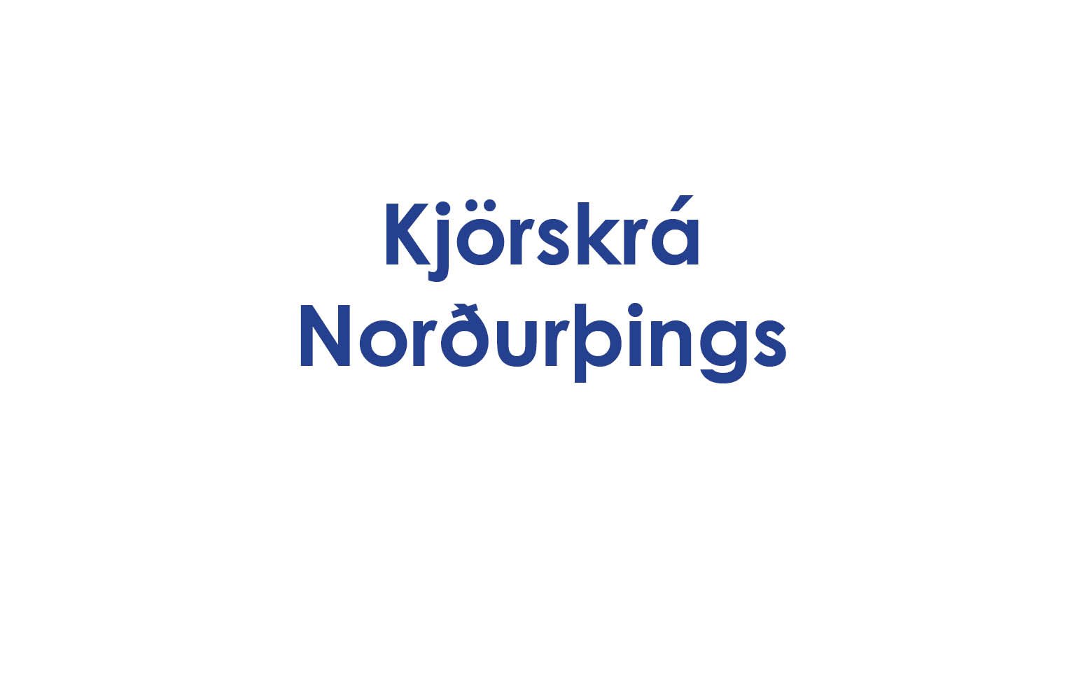 Kjörskrá